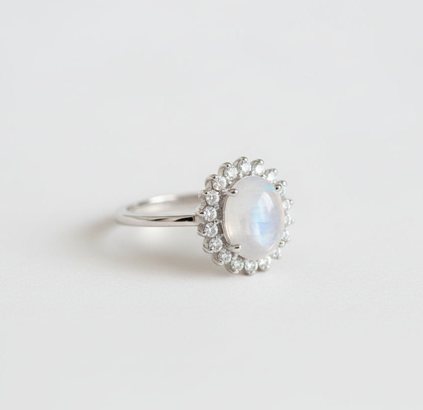 Mother of Pearl Sterling Silver Elegant Ring