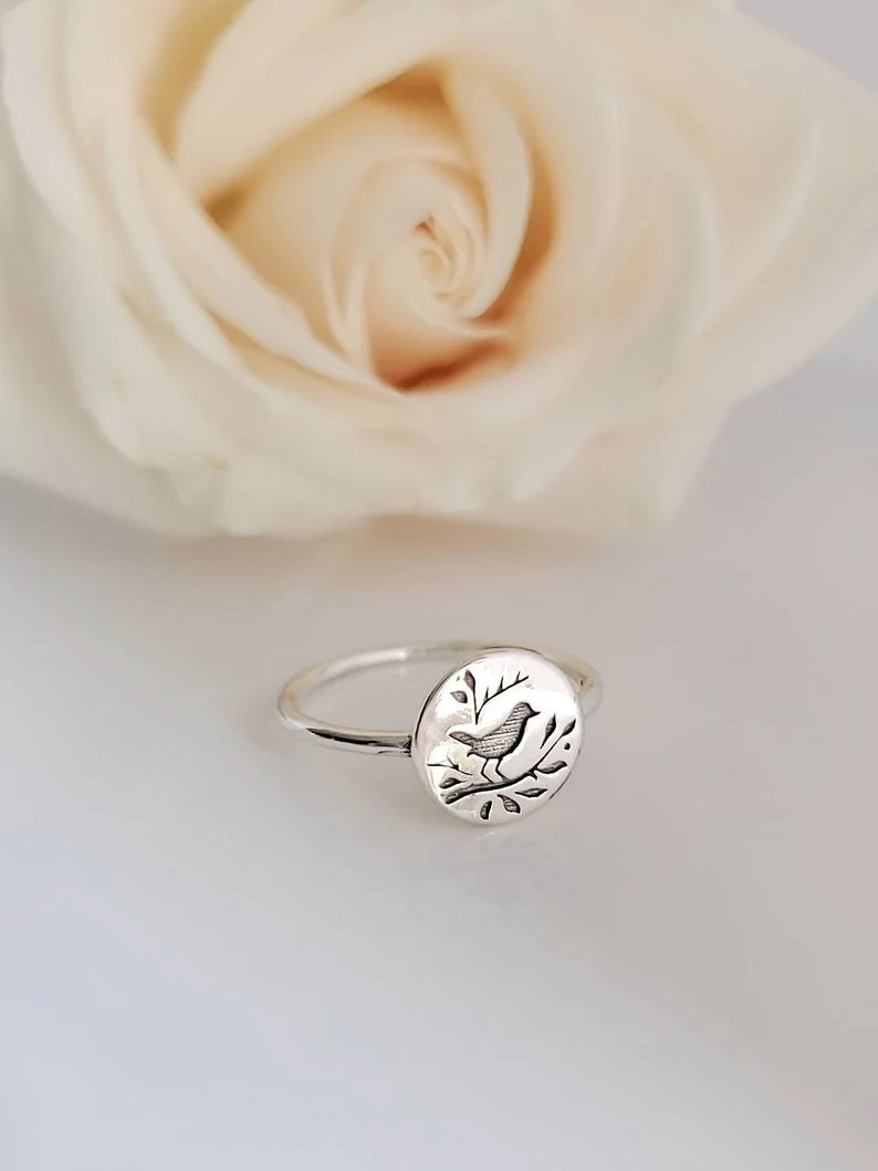 Sterling Silver 925 Songbird Ring - view 6