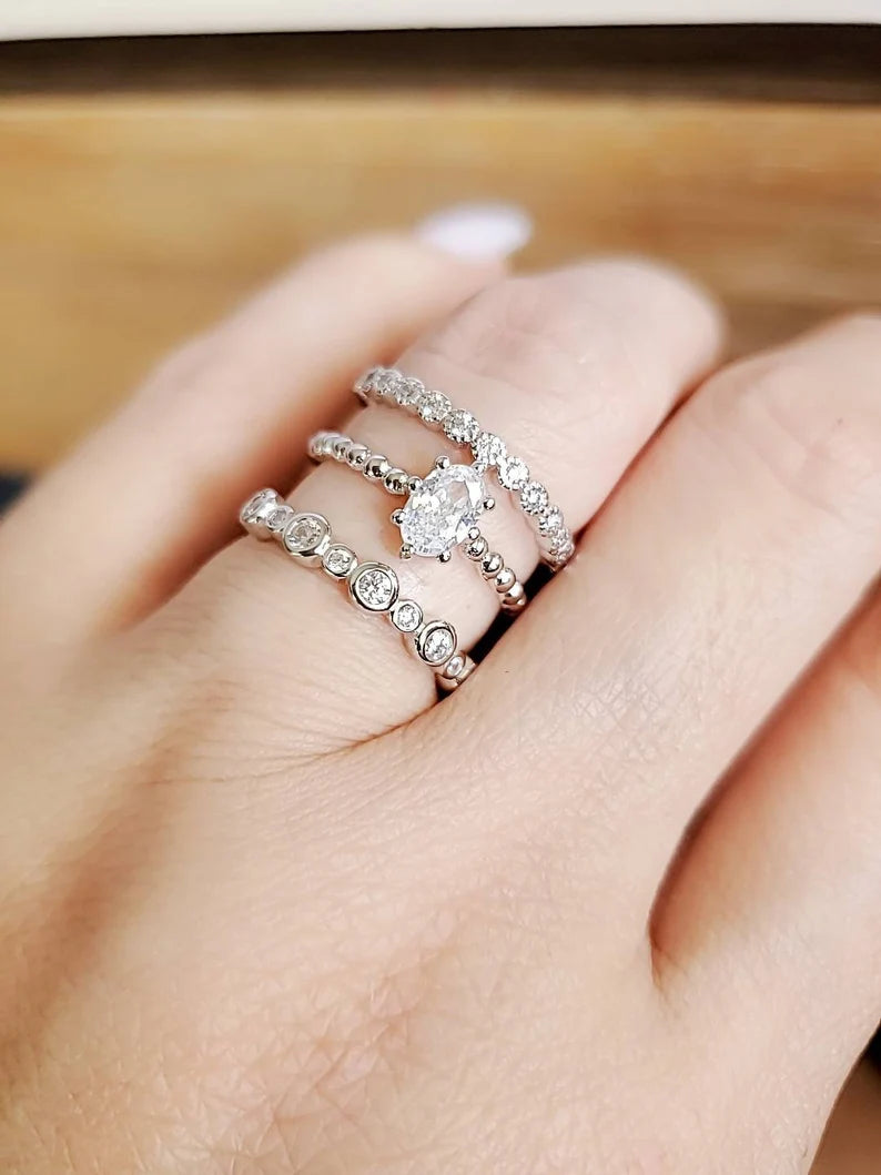 Sterling Silver 925 Multi-Row Ring - view 7