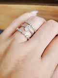 Sterling Silver 925 Multi-Row Ring - view 6