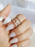 Sterling Silver 925 Multi-Row Ring - view 9