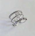 Sterling Silver 925 Multi-Row Ring