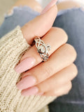 Sterling Silver Claddagh Celtic Ring - view 4