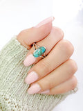 Sterling Silver Genuine Oval Turquoise Ring - view 8
