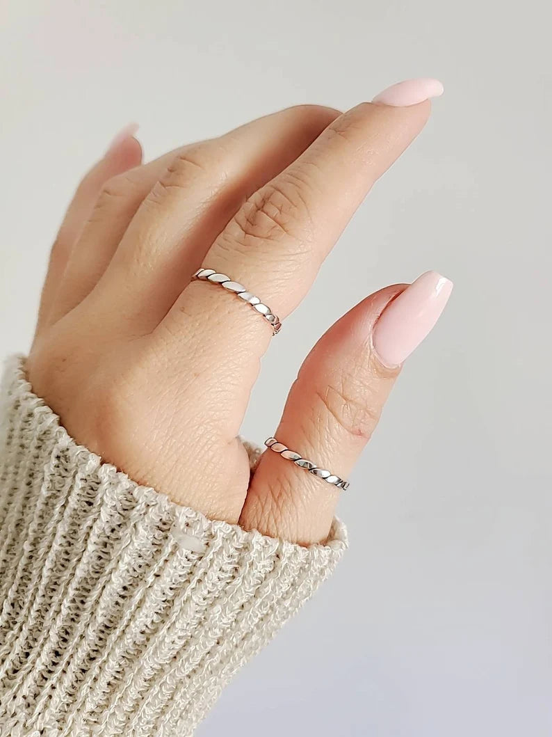 Sterling Silver 925 Simple Band - view 8