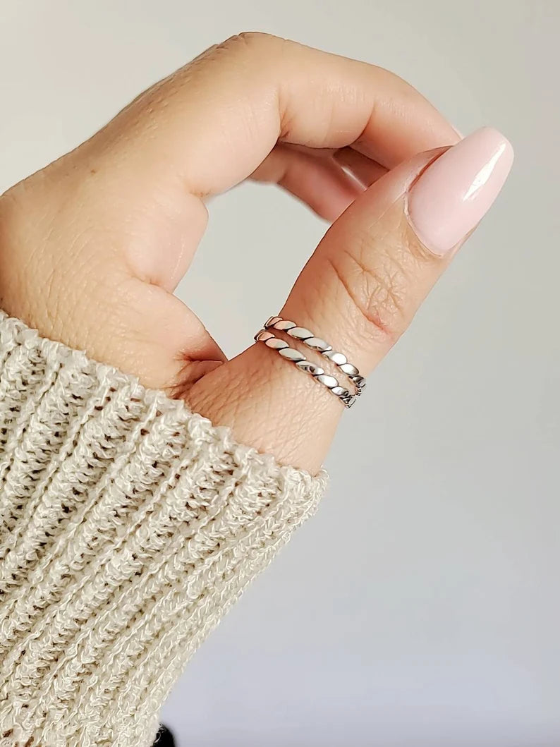 Sterling Silver 925 Simple Band - view 10