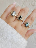 Sterling Silver Bali Abalone Ring - view 9