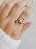 Sterling Silver Mother of Pearl Bali Ring - view 9