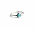 Sterling Silver Dainty Turquoise Ring