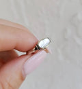 Sterling Silver Oval Mother of Pearl Ring - view 5