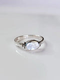 Sterling Silver Oval Mother of Pearl Ring - view 9
