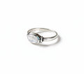Sterling Silver Oval Mother of Pearl Ring