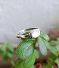 Sterling Silver Oval Mother of Pearl Ring - view 6