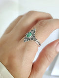 Sterling Silver Turquoise Ring - view 6