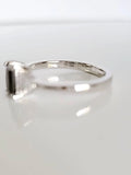 Sterling Silver 925 Onyx Princess Cut Ring - view 3