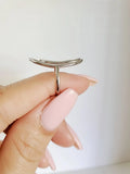 Sterling Silver Halo Design Ring - view 4