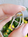 Sterling Silver Halo Design Ring - view 6