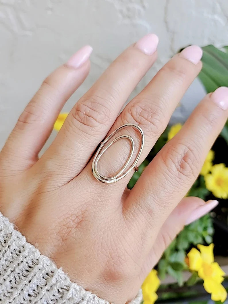 Sterling Silver Halo Design Ring - view 8