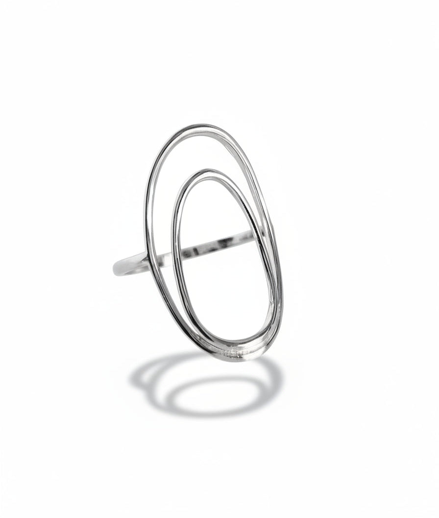 Sterling Silver Halo Design Ring - view 9