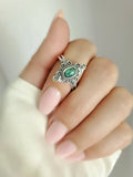 Sterling Silver Turquoise Ring - view 2