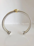 Mother of Pearl Clover Bangle Bracelet - view 6