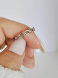 Sterling Silver Chain Stackable Ring - view 7