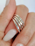 Sterling Silver 925 Moon Phases Dainty Ring - view 7