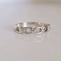 Sterling Silver Chain Stackable Ring