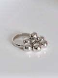 Sterling Silver 925 Dangling Spheres Ring - view 5