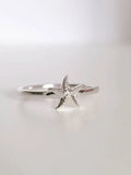 Ocean Inspired Sterling Silver Starfish Ring - view 3