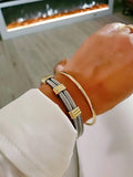 18K Gold Filled Bangle Bracelet - Stackable Collection - view 5