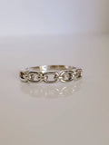Sterling Silver Chain Stackable Ring - view 8