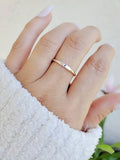 Dainty Crescent Moon Sterling Silver Ring - view 4