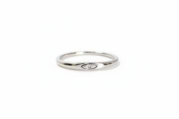 Dainty Eye Sterling Silver Ring