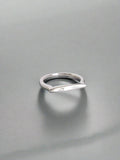 Sterling Silver Geometric Bar Ring - view 3
