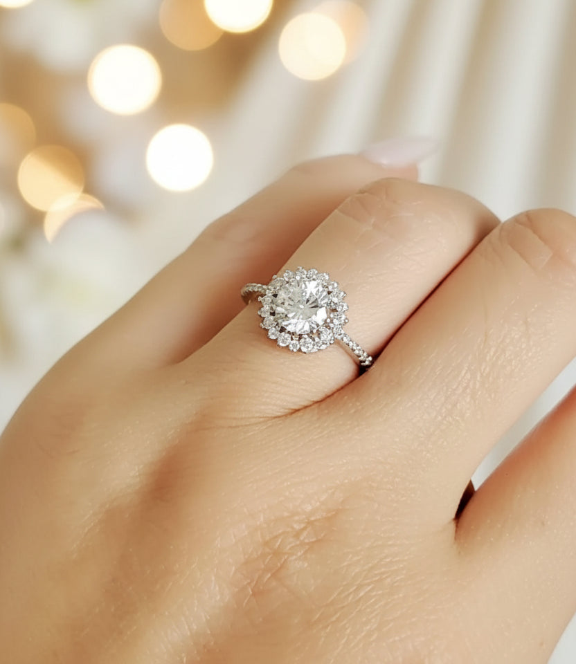 Sterling Silver Promise Engagement Ring - view 4
