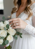 Sterling Silver Engagement Bride, Anniversary Ring - view 2