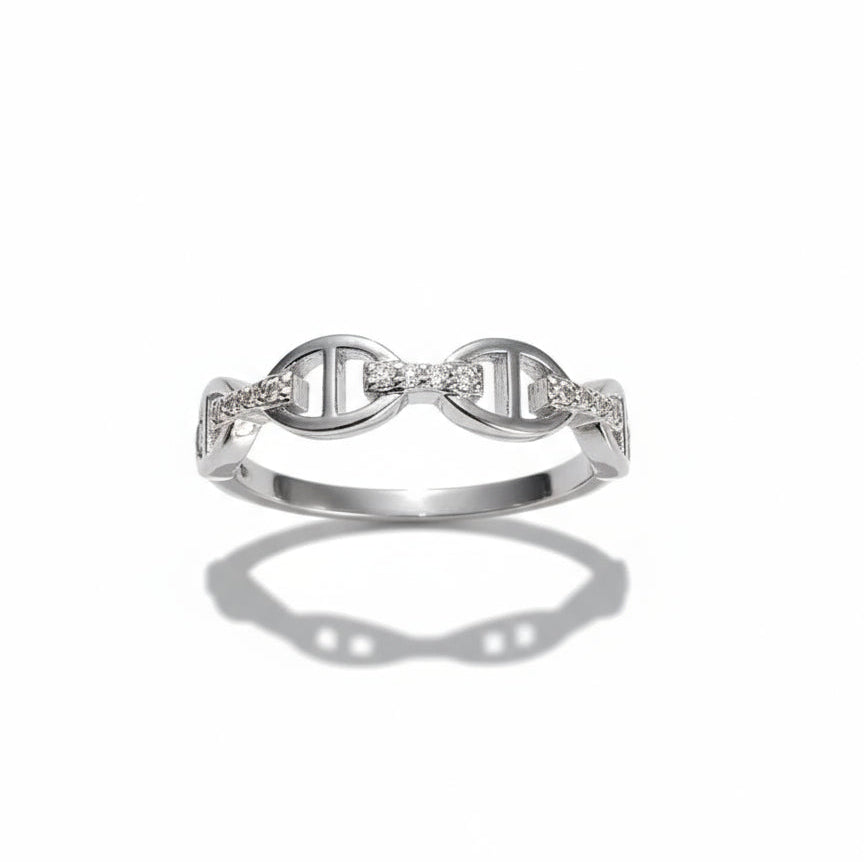 Sterling Silver 925 Chain Ring - view 8