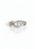 Sterling Silver Statement Chain Ring - view 3