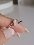 Sterling Silver Pink Mother of Pearl Ring - view 5