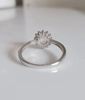 Sterling Silver White Opal Promise Statement Ring - view 9
