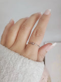 Sterling Silver Minimalist Eye Ring - view 8
