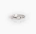 Sterling Silver Dainty Hammered Ring - view 5