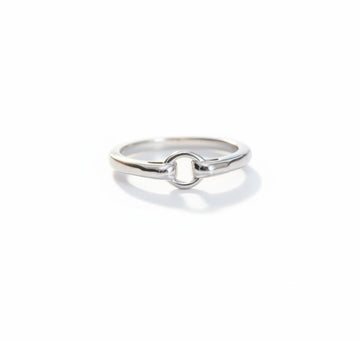 Sterling Silver Dainty Hammered Ring