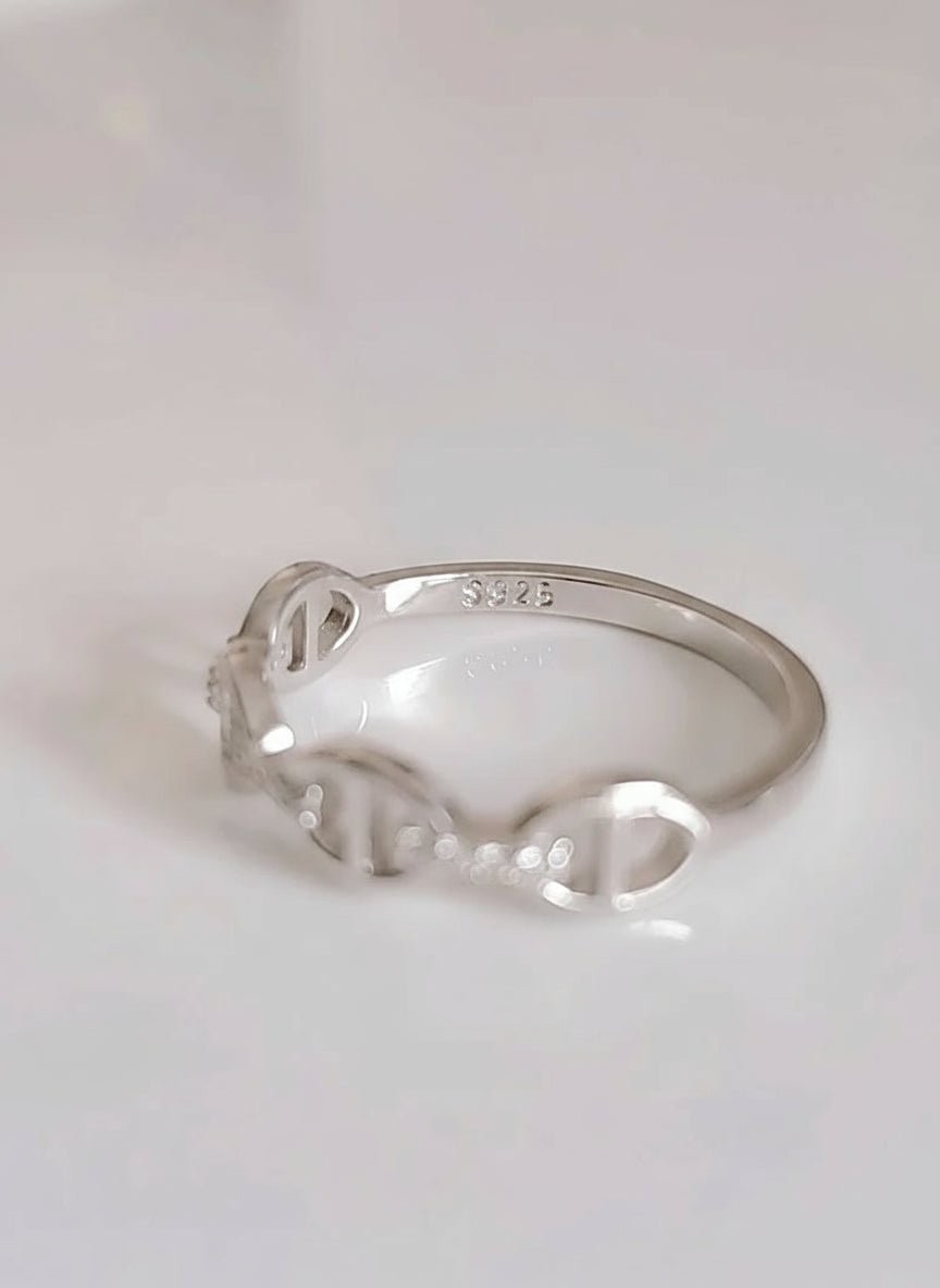 Sterling Silver 925 Chain Ring - view 5