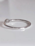Sterling Silver Minimalist Eye Ring - view 9