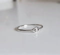 Sterling Silver Minimalist Eye Ring - view 3