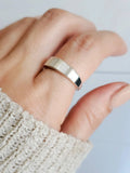 Sterling Silver 925 Mother of Pearl Band Ring - view 8