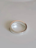 Sterling Silver 925 Mother of Pearl Band Ring - view 9