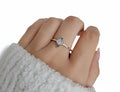 Sterling Silver Dainty Rainbow Moonstone Ring - view 3